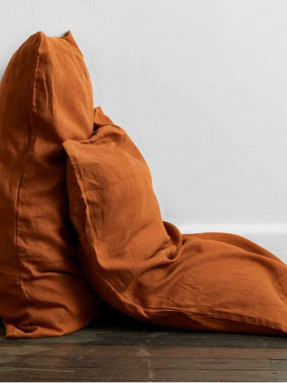 Bed Threads Linen Pillowcases - Rust